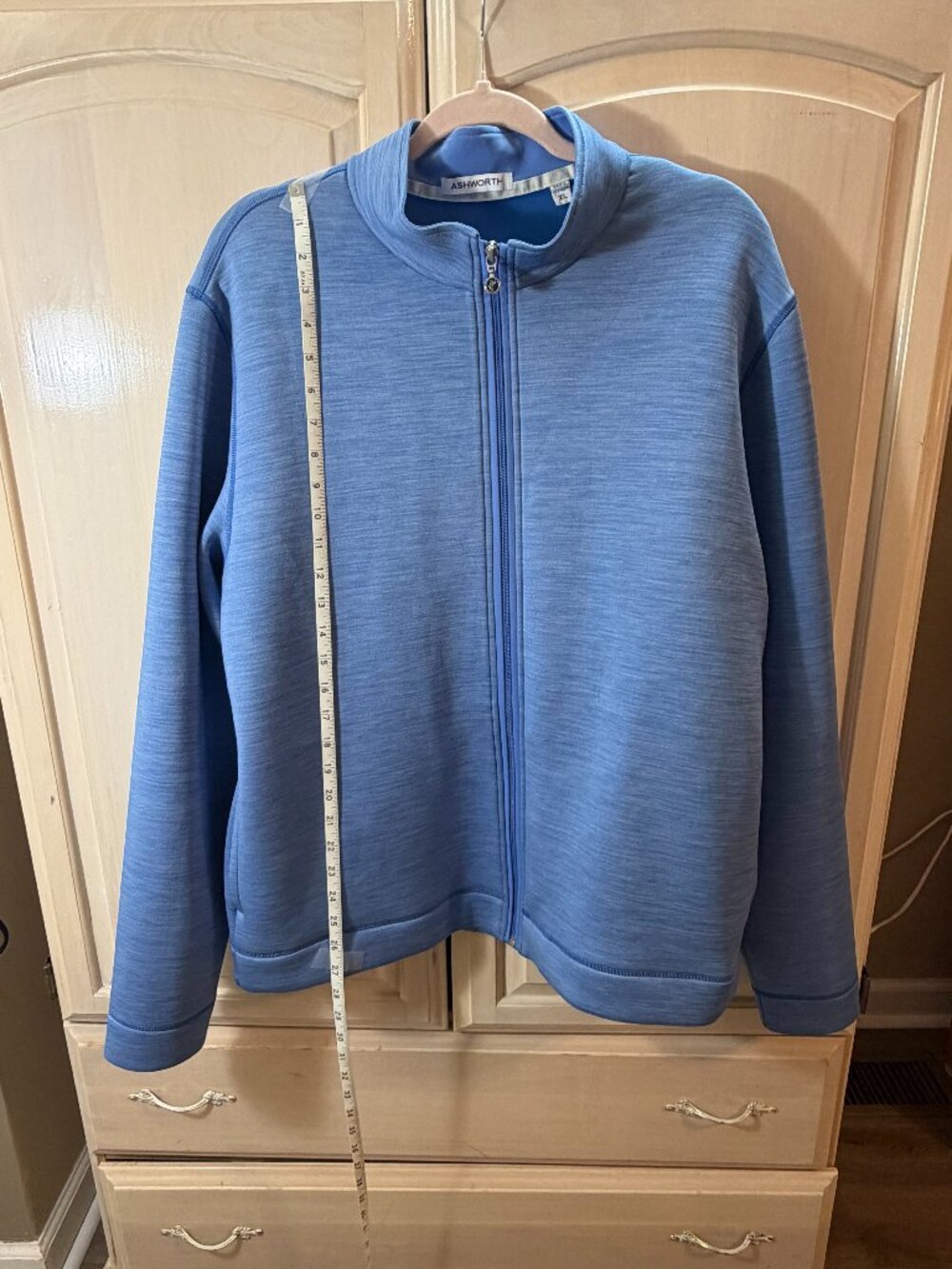 Men's ASHWORTH, XL, Full-Zip Lightweight Performance Golf Jacket